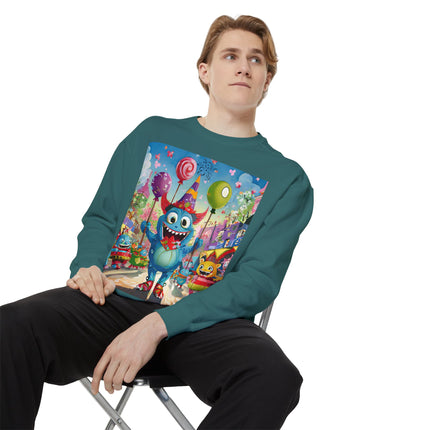 Monster Parade Madness Unisex Garment-Dyed Sweatshirt