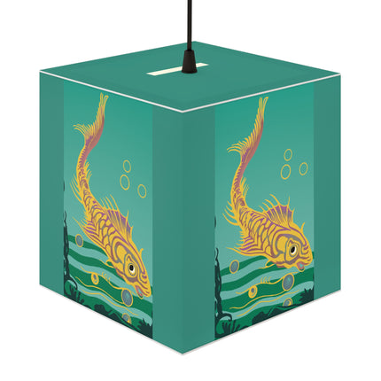 Golden Serenity Light Cube Lamp