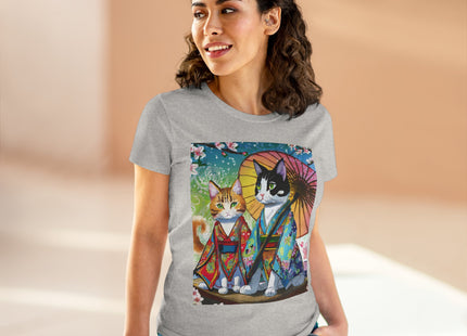 Kimono Kitties Cotton Tee