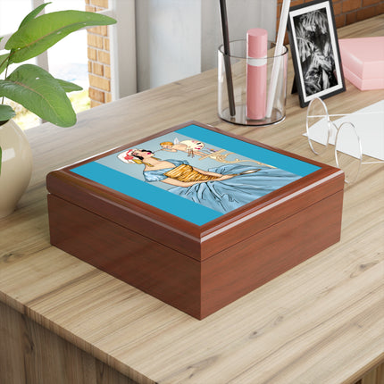 The Enchanting Painter: A Fairy's Artistic Touch Jewelry Box