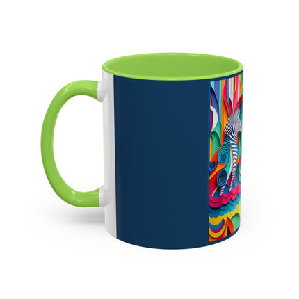 Surfing Zebra Colorful Mugs (11oz, 15oz)