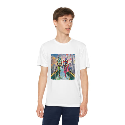 Cyber Punk Robot Models Youth Competitor Tee