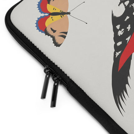 🐦🌷 Woodpecker & Tulip Laptop Sleeve – Vibrant Energy & Cheerful Charm
