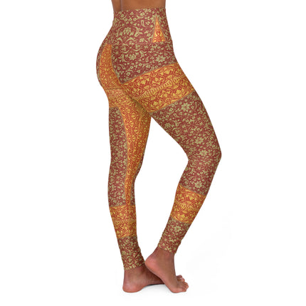 Arabesques by Émile Prisse d'Avennes High Waisted Yoga Leggings (AOP)