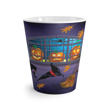 Whimsical Halloween Mischief Latte Mug