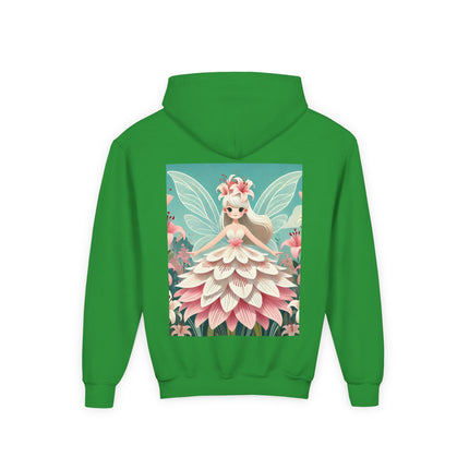 Lily Fairy in Bloom Youth Hooded Sweatshirt – Grace, Beauty & Gentle Magic