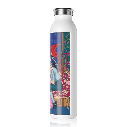 The Jealous Parrot by George Barbier Slim Water Bottle