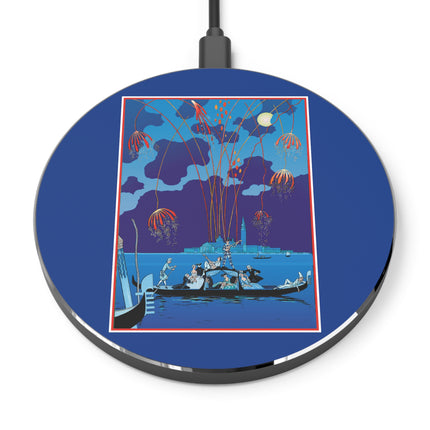 Fireworks in Venice by George Barbier Wireless Charger
