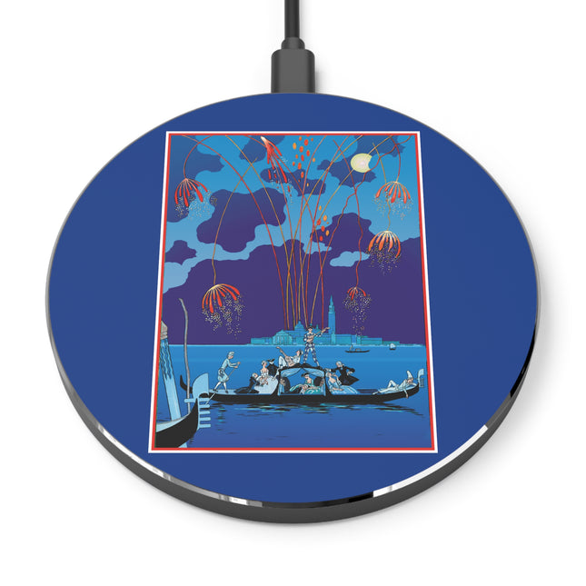 Fireworks in Venice by George Barbier Wireless Charger