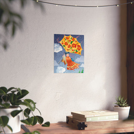 Flight of Blossoms Premium Matte Vertical Posters