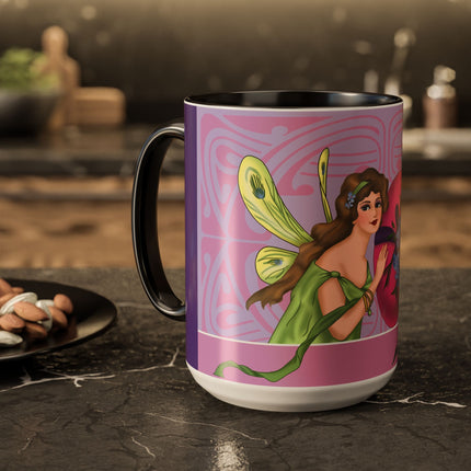 The Fairy’s Blossom Colorful Mugs (11oz, 15oz)