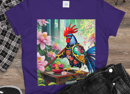 Cyberpunk Rooster Cotton Tee