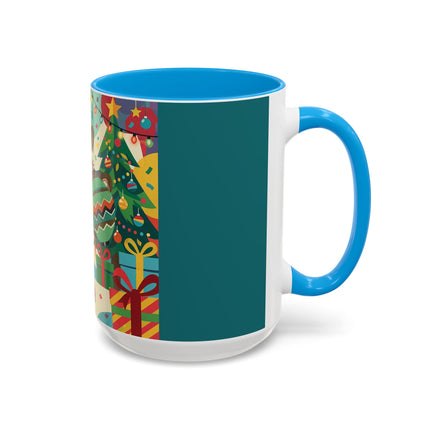 🎄✨ The Lady Of The Christmas Ornament Colorful Mug – Art Deco Holiday Fantasy