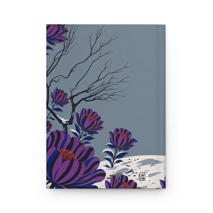 ❄️💜 The Ladies Of The Winter Flower Garden Hardcover Journal – Art Deco Winter Fashion Whimsy