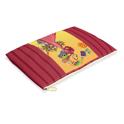 Elegant Holiday Woman with Gifts Accessory Pouch