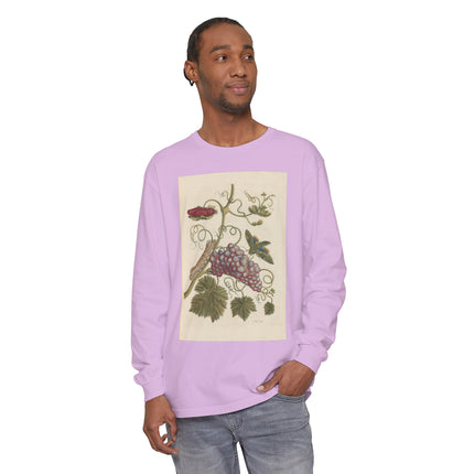 Botanical Pl.49 by Maria Sibylla Garment-dyed Long Sleeve T-Shirt