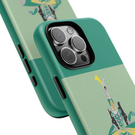Peacock Dancer Phone Case – Opulent Glamour & Theatrical Elegance