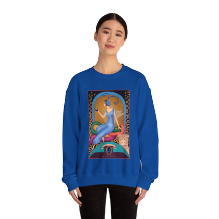 September & Sapphire (from the Gem Series) by Sofia Chiostri Heavy Blend™ Crewneck Sweatshirt