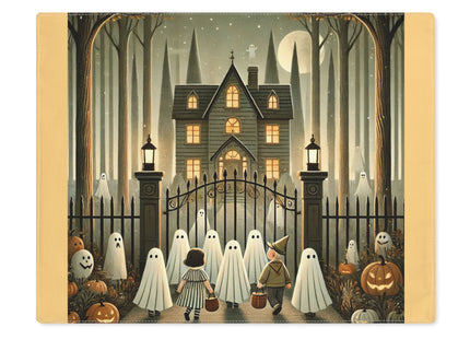 Ghostly Welcome – A Halloween Night Placemat, 1pc
