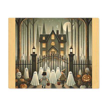 Ghostly Welcome – A Halloween Night Placemat, 1pc