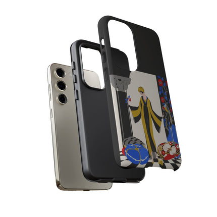 Art Deco Flapper in Yellow Robe Phone Case – Elegant Glamour & Exotic Charm