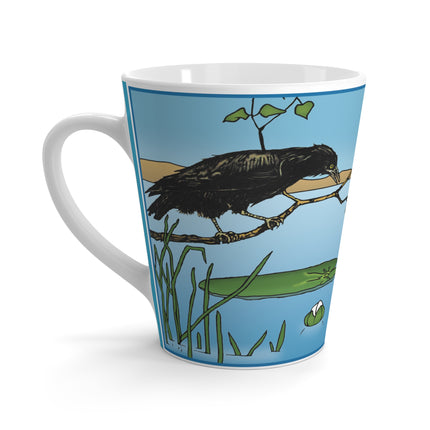 The Crow and the Frog Latte Mug