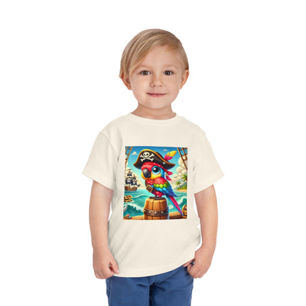 Captain Parrot and the Treasure Seas Toddler Short Sleeve Tee