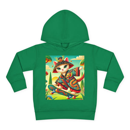 Dragon Dance on Wheels Toddler Pullover Fleece Hoodie
