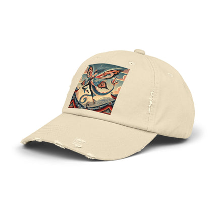 Dragon Fairy of the Temple Unisex Distressed Cap