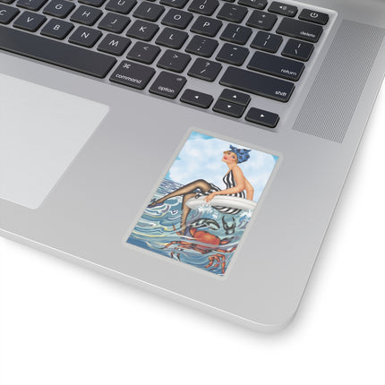 Playful Waves and Fashion Follies Kiss-Cut Stickers (4 Sizes)