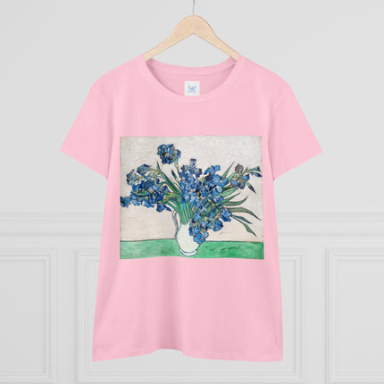 Irises by Van Gogh Women's Midweight Cotton Tee