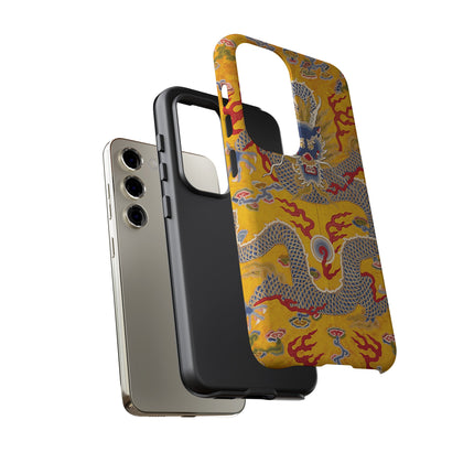 Majestic Dragon Regalia – Imperial 12-Symbol Robe Phone Cases