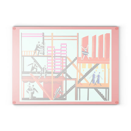 Maquettes de Théatre 4 by Alexandra Exter Glass Cutting Board