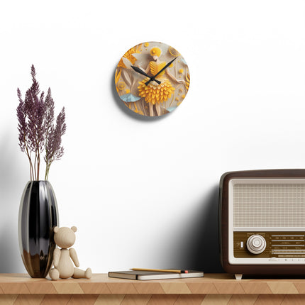 Dandelion Fairy Acrylic Wall Clock, Round and Square