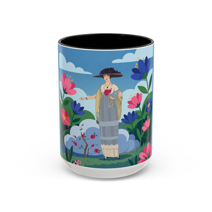 Garden Of New Beginnings Colorful Mugs – Art Deco Floral Elegance