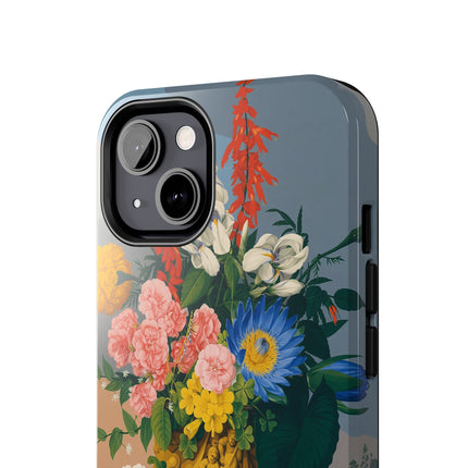 🌺🐦 The Garden Of Golden Birds Phone Case – Art Deco Floral Elegance