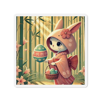 Geisha Kitten’s Easter Die-Cut Magnets (5 Sizes)