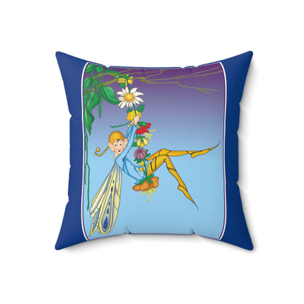 A Fairy's Delight Spun Polyester Square Pillow