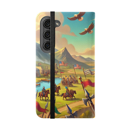 🦅⚔️ Watchful Guardian Flip Case – Courage, Leadership & Noble Adventure