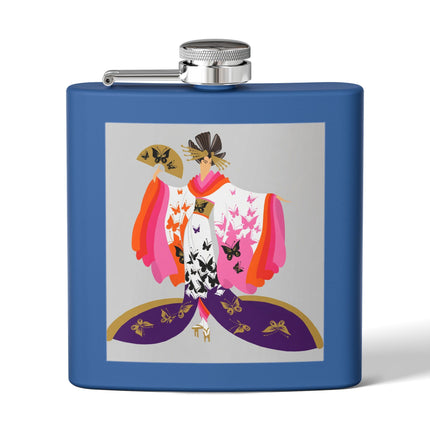 Butterfly Kimono Flask – Elegant Japanese Fantasy & Whimsical Grace