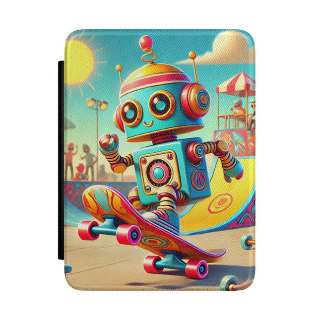 The Skate Park Robot Kindle Cover – Action, Energy & Retro Fun