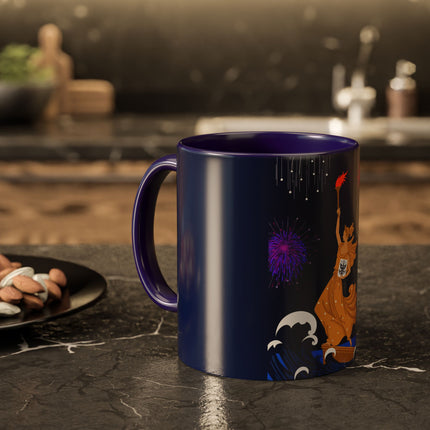 Liberty's Triumph Colorful Mugs – Art Deco Glory & Triumphant Spirit