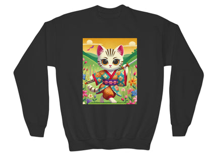 Samurai Kitten Youth Crewneck Sweatshirt