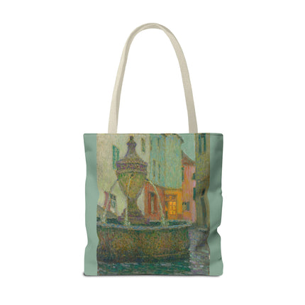 La Fontaine, Saint-Paul De Vence by Henri Le Sidaner Tote Bag (AOP)