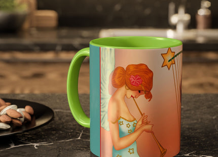 Heavenly Angel Duet Colorful Mugs (11oz, 15oz)