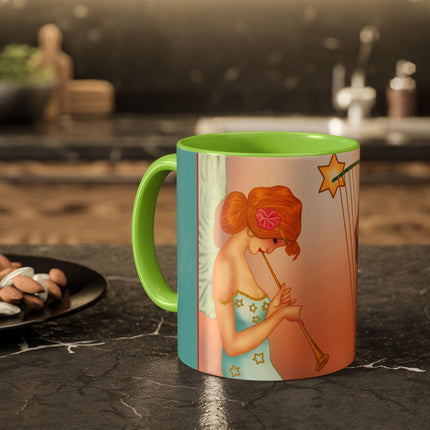 Heavenly Angel Duet Colorful Mugs (11oz, 15oz)