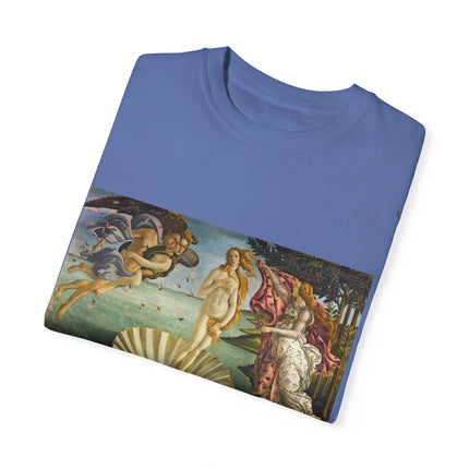 Birth of Venus by Sandro Botticelli Unisex Garment-Dyed T-shirt