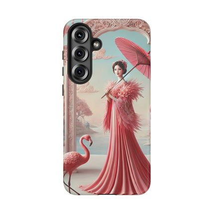 Petals, Porcelain, and Flamingos Phone Cases