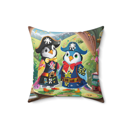 Ahoy, Matey! Spun Polyester Square Pillow