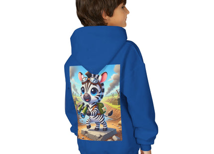 Zebra Lookout Youth Heavy Blend Hooded Sweatshirt